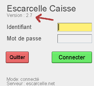 Caisse version 2.7