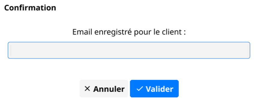 envoi du ticket par email