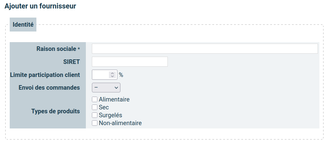 créer un fournisseur
