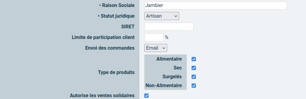 Fournisseur solidaire