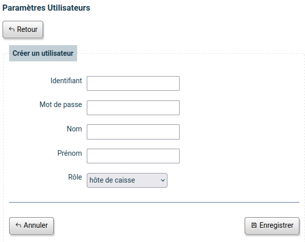 Ajouter utilisateur