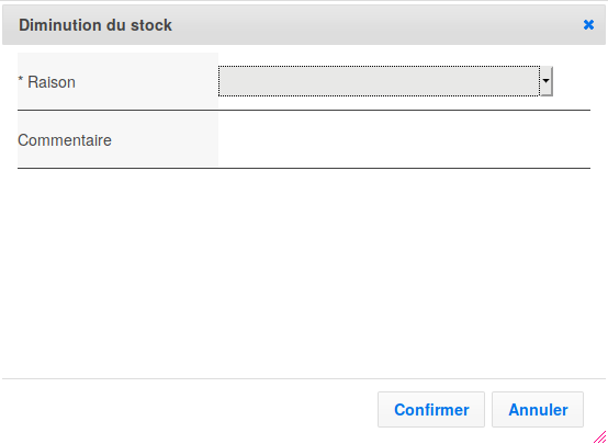 Diminue stock