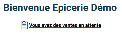 alerte page d'accueil
