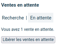 ventes en attente
