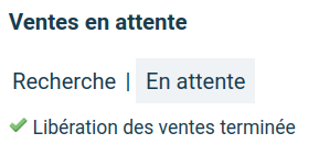 libération des ventes